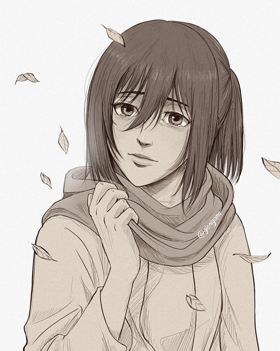 'Thank you... for wrapping this scarf around me.'
#attackontitan #mikasaackerman