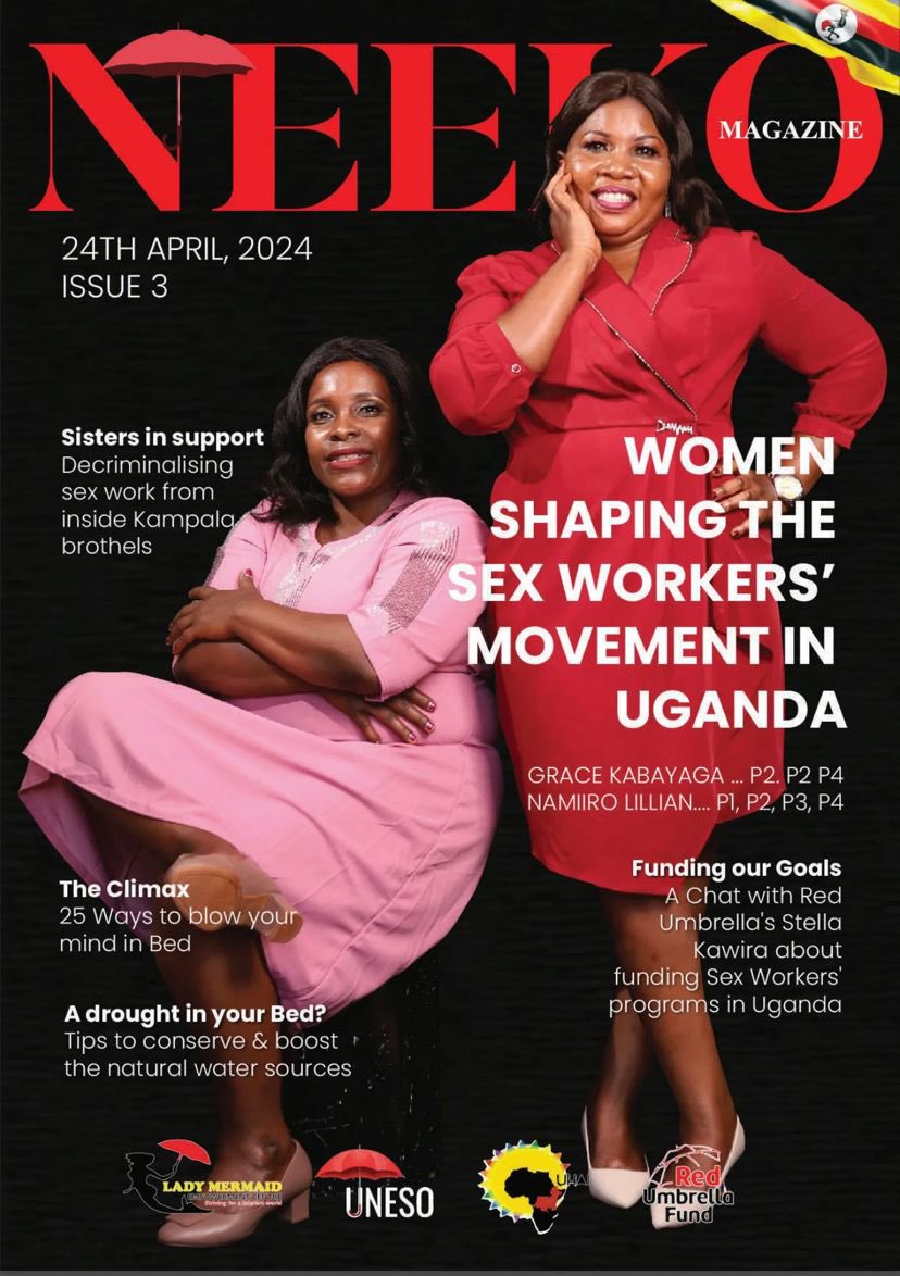 Today, with support from <a href="/redumbrellafund/">Red Umbrella Fund</a> and <a href="/iamuhai/">UHAI EASHRI</a> the sex worker movement in Uganda, led by <a href="/ladymermaidUg/">Lady Mermaid Empowerment Centre</a>  <a href="/UnesoUganda/">UNESO</a> has launched the 3rd issue of the Neeko, a magazine by &amp; for Uganda’s Sex Workers. view magazine here online.fliphtml5.com/omqnv/wpor/#p=1