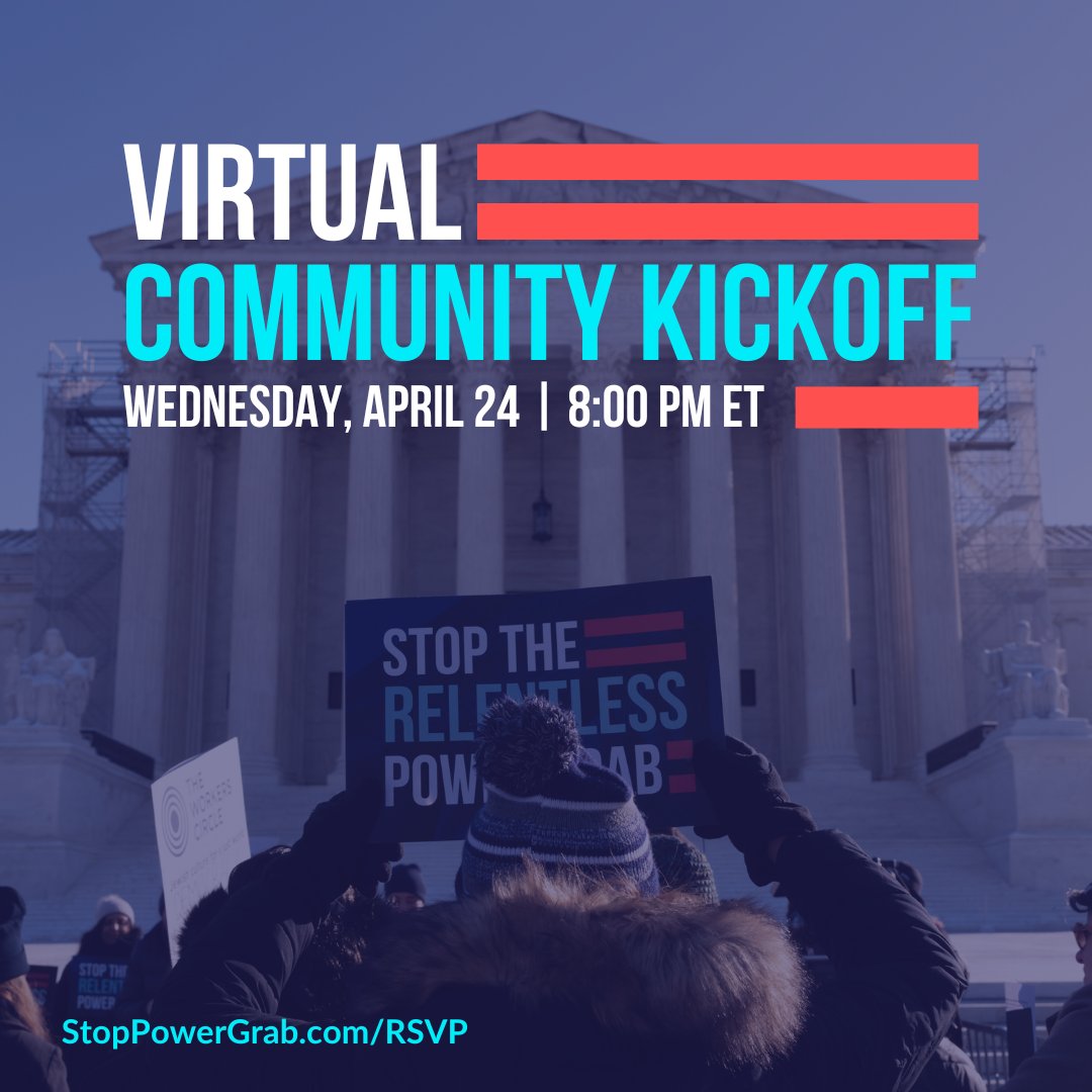 Trump solidified the Supreme Court's MAGA supermajority. Now, on any given day—often in June—the rights & freedoms we woke up with can be taken from us by lunch. It doesn't have to be this way. Tune in TONIGHT to learn how YOU can help STOP the #RelentlessPowerGrab.