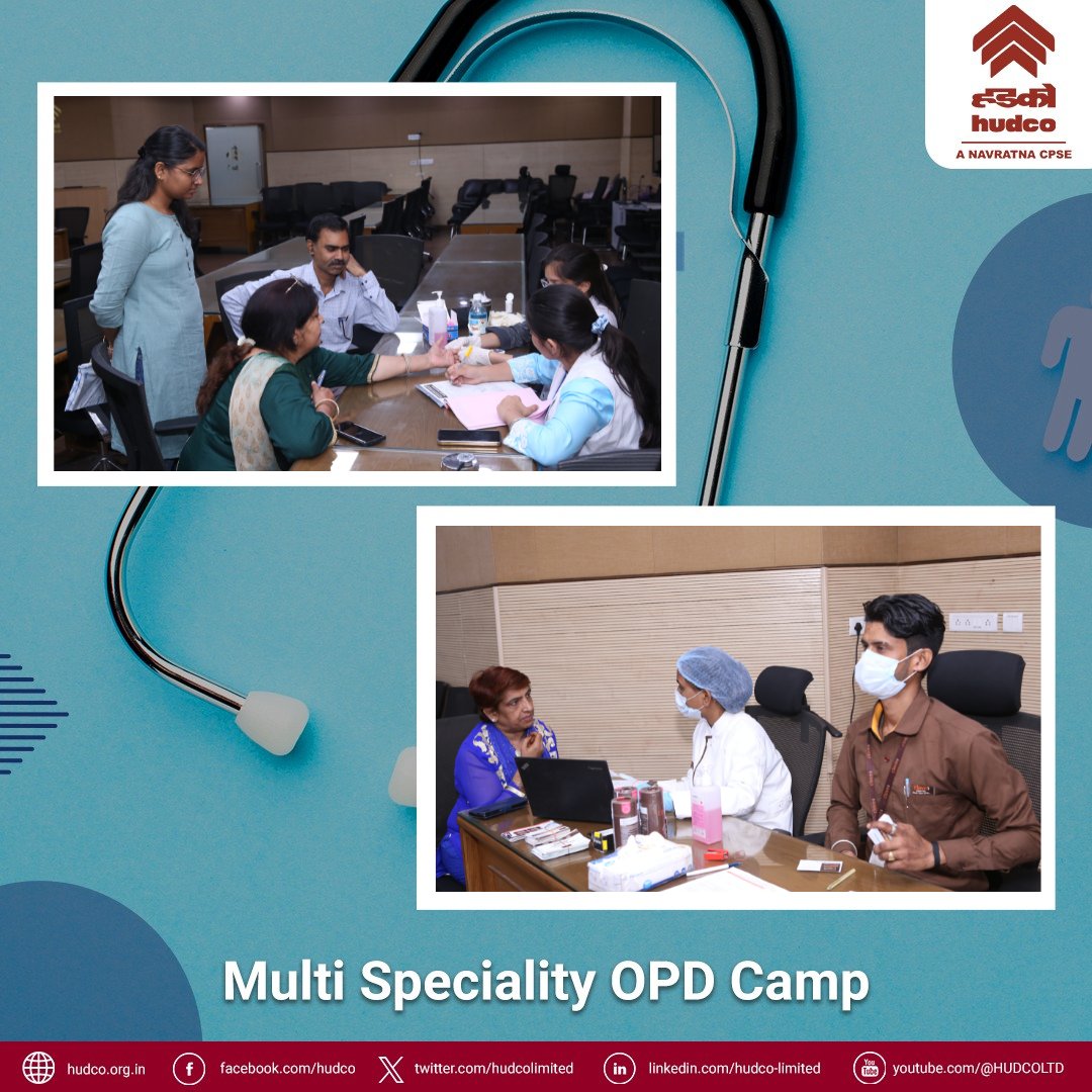 hudcolimited's tweet photo. Reflecting on a day of prioritizing wellness and health.
Our employees took charge of their well-being with a Complimentary Health Check-up session held on Wednesday, 24th April 2024, at Sammelan Kaksh, #HUDCO Bhawan, India Habitat Centre, New Delhi.
#MedicalHealthCheckUp https://t.co/IqaFQVwWIn