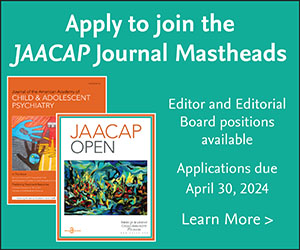 Learn about Peer Reviewer and other Editorial Opportunities with the Journal of the American Academy of Child and Adolescent Psychiatryhttps://www.jaacap.org/editorial-opportunities #JAACAP #JAACAPOpen