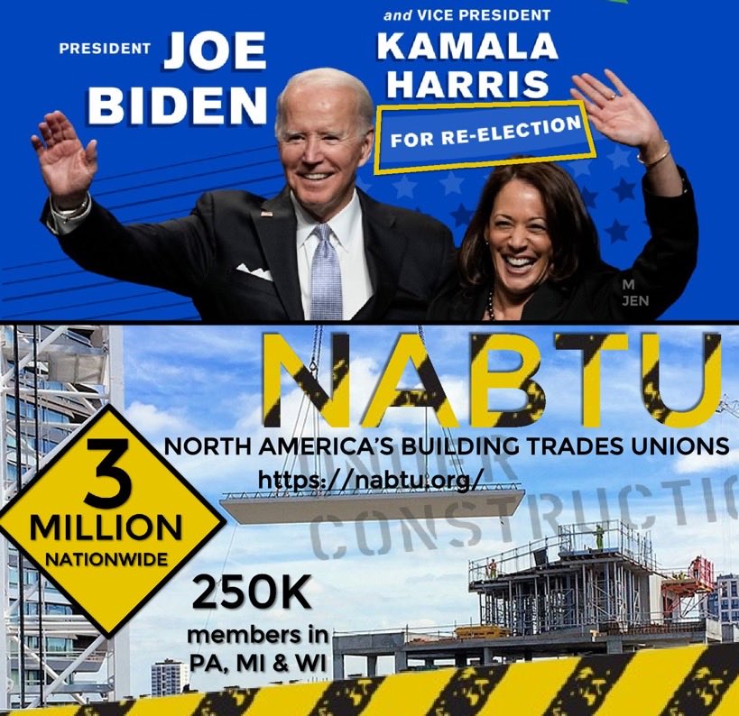 Biden will receive an endorsement by NABTU today 🔥🔥🔥🔥 NABTU President McGarvey said, It’s “almost like the perfect leader was sent at the perfect time for working people.”💥🔥🔥 “They think now Joe Biden and Trump are running again, they think it’s just two politicians,