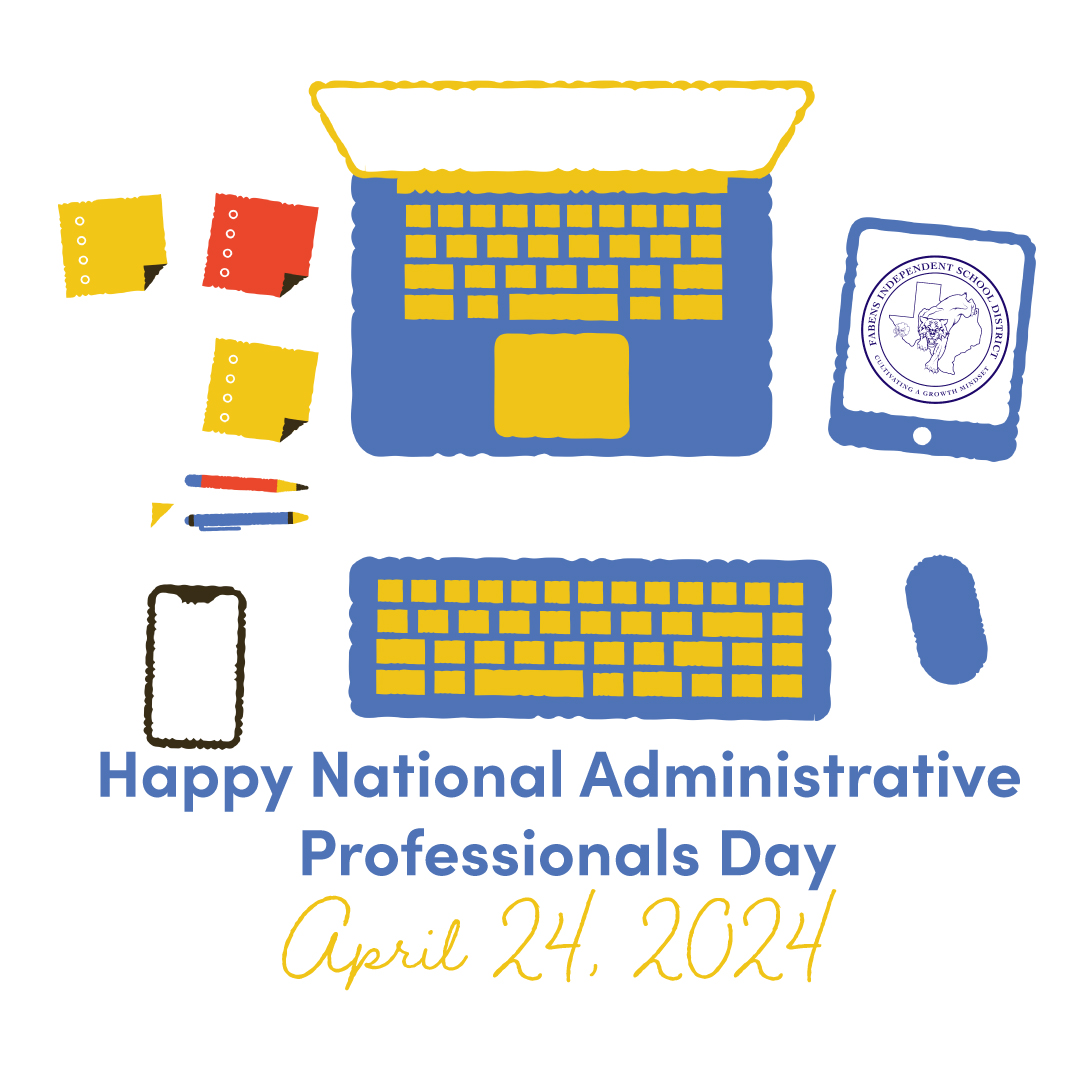 Happy National Administrative Professionals Day! You are the glue that keeps us together.  Thank you for all you do to keep the district going each day.

#SmallTownTough