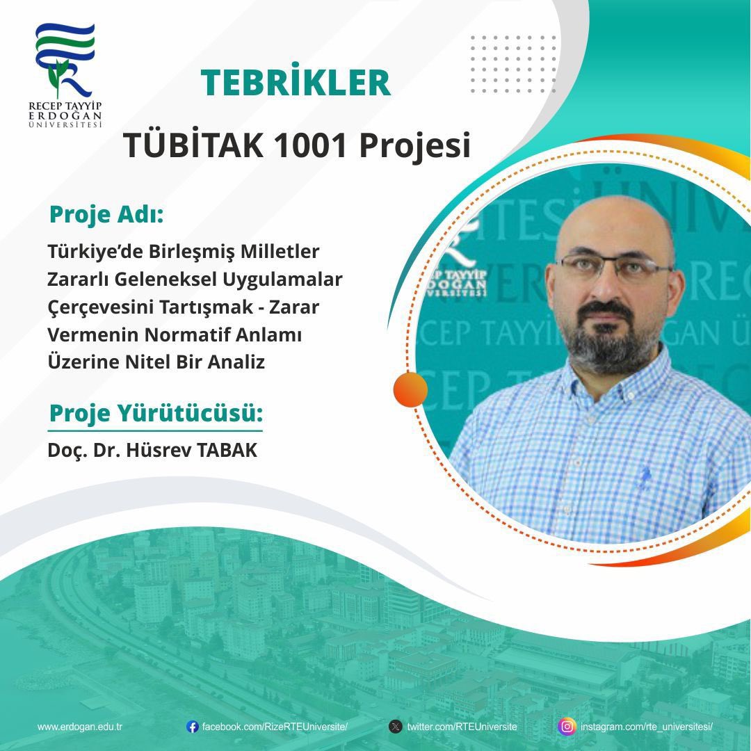 TÜBİTAK'tan Öğretim Üyemize Proje Desteği Haber İçin👇 erdogan.edu.tr/Website/Conten…