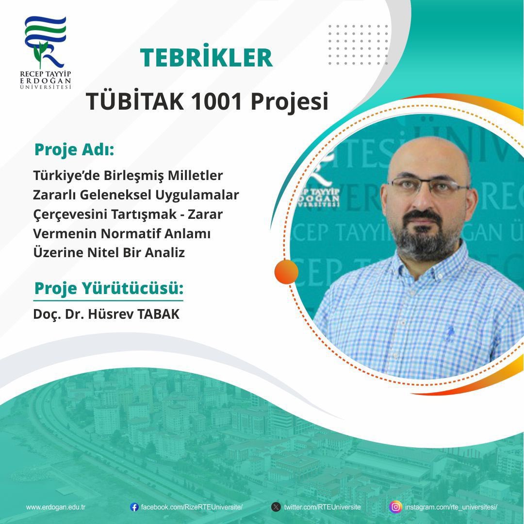 TÜBİTAK'tan Öğretim Üyemize Proje Desteği

Haber İçin👇
erdogan.edu.tr/Website/Conten…