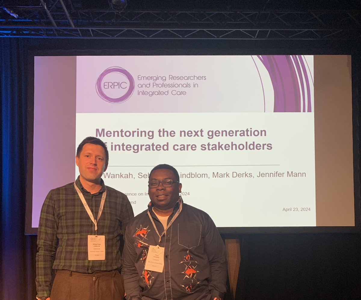 Finishing #ICIC24 hosting a network session for Emerging Researcher/Professionals in #integratedcare in addition to yesterdays workshop on mentoring the next generation of integrated care stakeholders. Big thanks to my colleague and friend @wankahp for the collaboration!