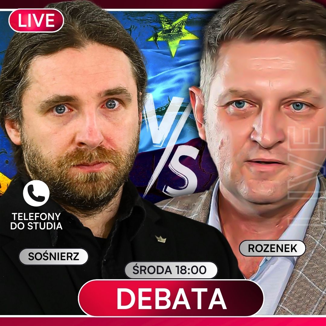 Już dzisiaj kolejna debata 🔥Tym razem rękawice skrzyżują - Dobromir Sośnierz i Andrzej Rozenek. Zapraszamy na live, startujemy o 18:00 🔴 Link: youtu.be/4pWyrdaOkeA