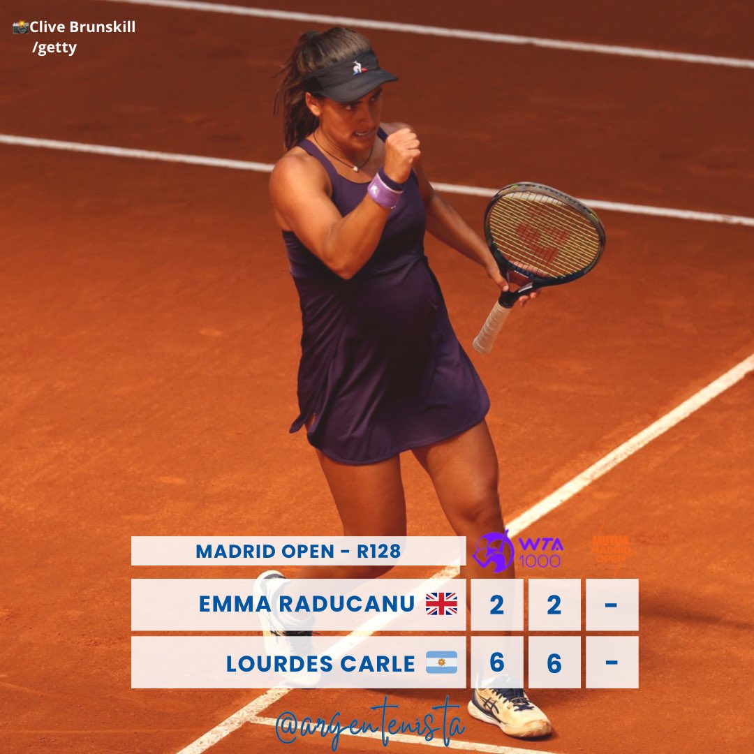 TRIUNFAZO DE LOURDES 🇦🇷🇦🇷 Que partido jugó Lourdes Carle🇦🇷 No le dio oportunidades a Emma Raducanu🇬🇧 que sigue lejos de su mejor nivel. 3 partidos sin perder sets 🔥 🔜Va contra V. Kudermetova🇷🇺