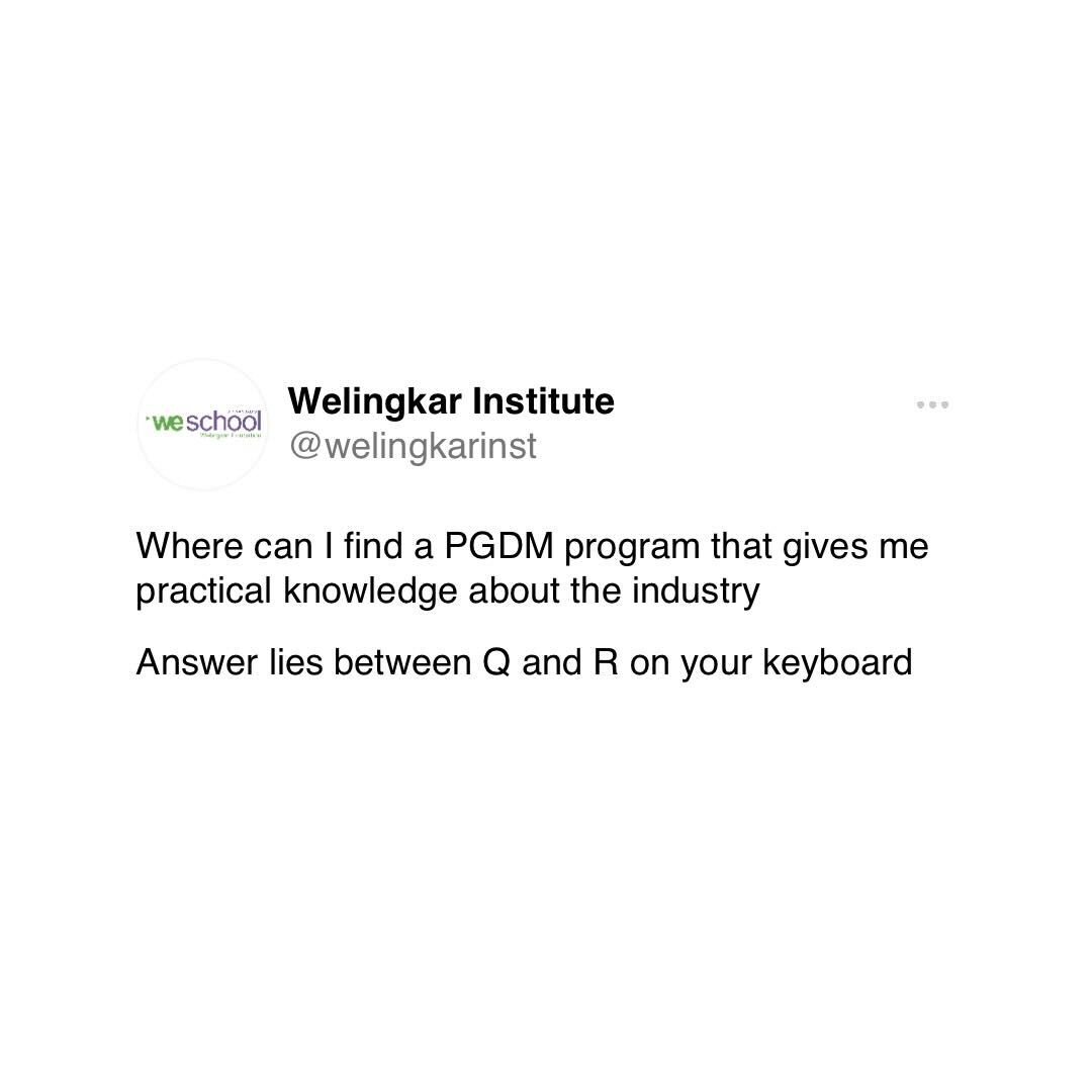 Who needs to check out our website for courses ASAP? Look between Y and I on your keyboard.
.
.
.
#WeSchool #trending #topicalspot #courses #pgdm #welingkareducation #Welingkar