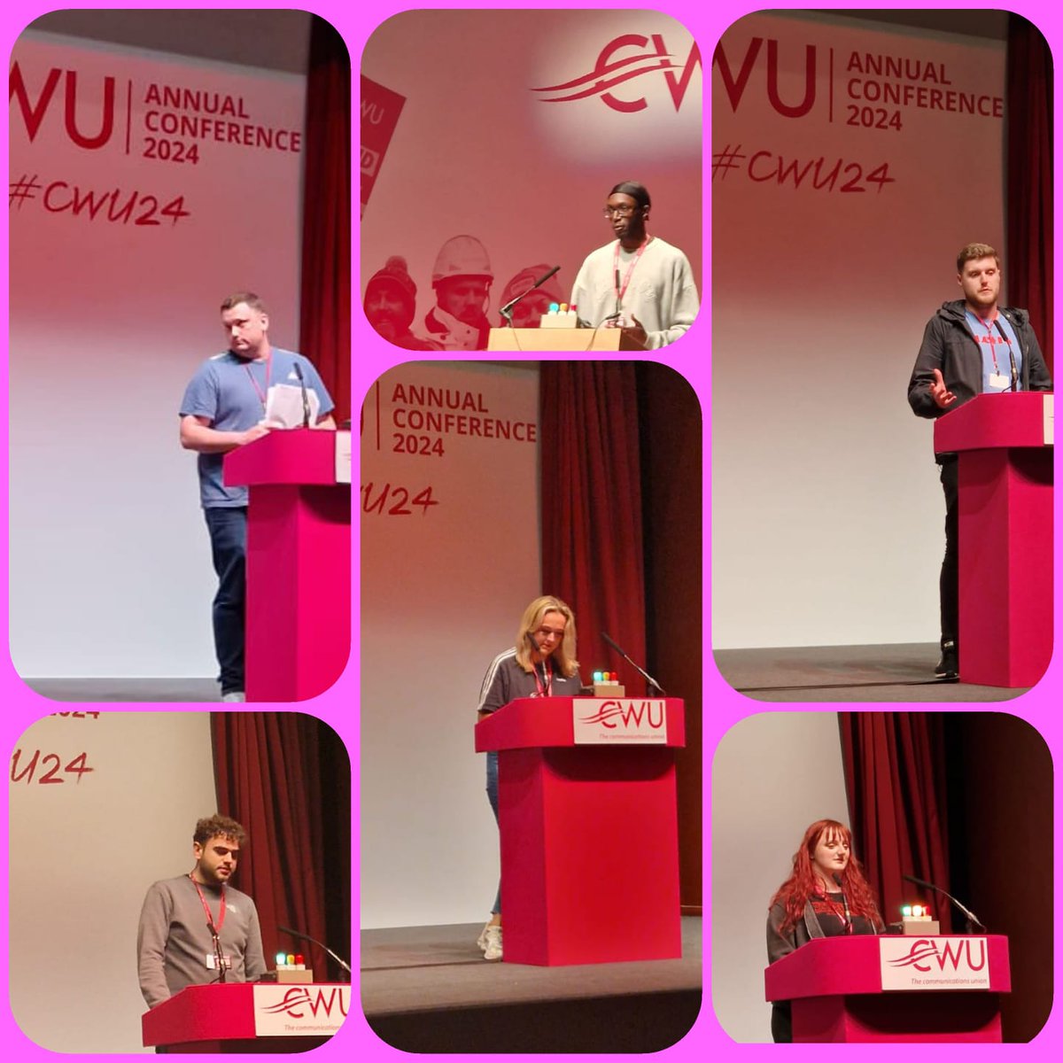 Great to see so many of our young members taking part in conference and having their say in the democratic processes of our union! 🔥🔥🔥 #CWU24 @CWUnews