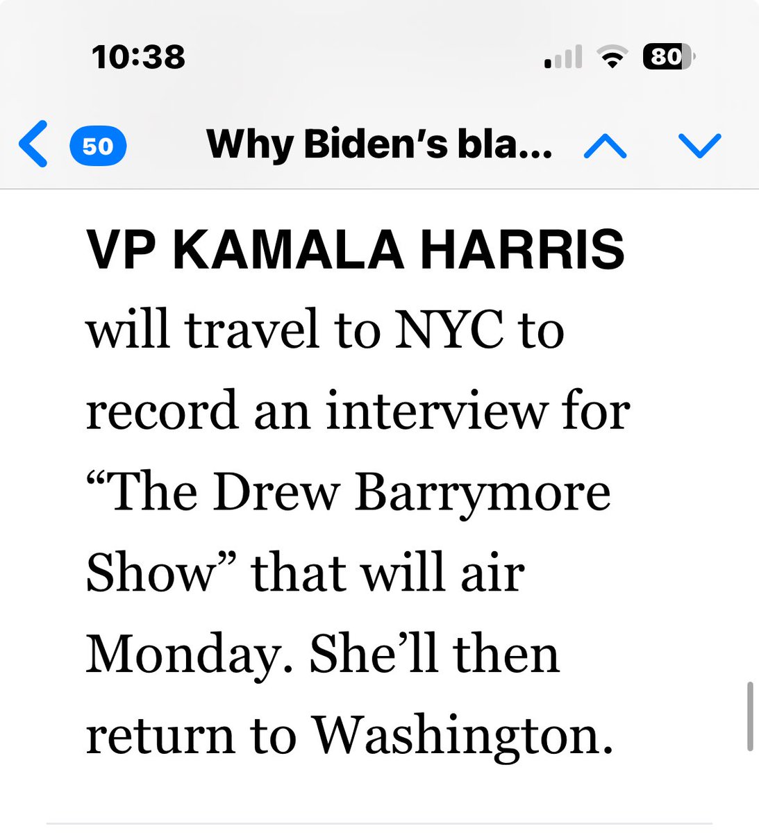 Why can’t this honest travel to DC for this taped interview? Why do taxpayers or campaign have to pay for it? It costs a fortune in security etc. ⁦@politico⁩
