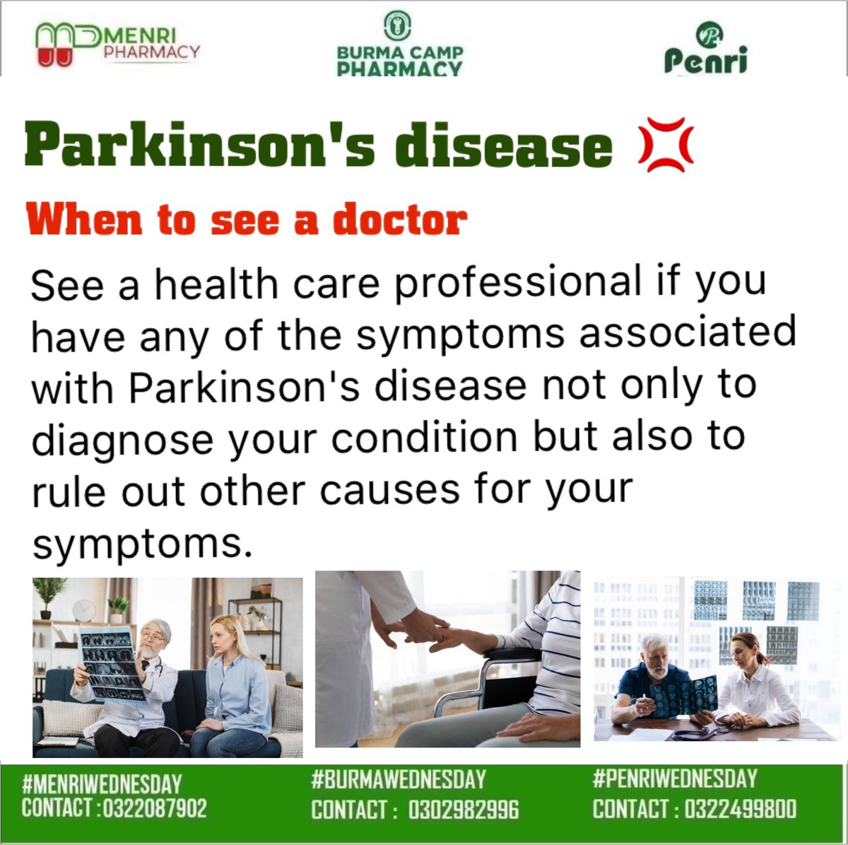 Menri Wednesday 

#ParkinsonsDisease