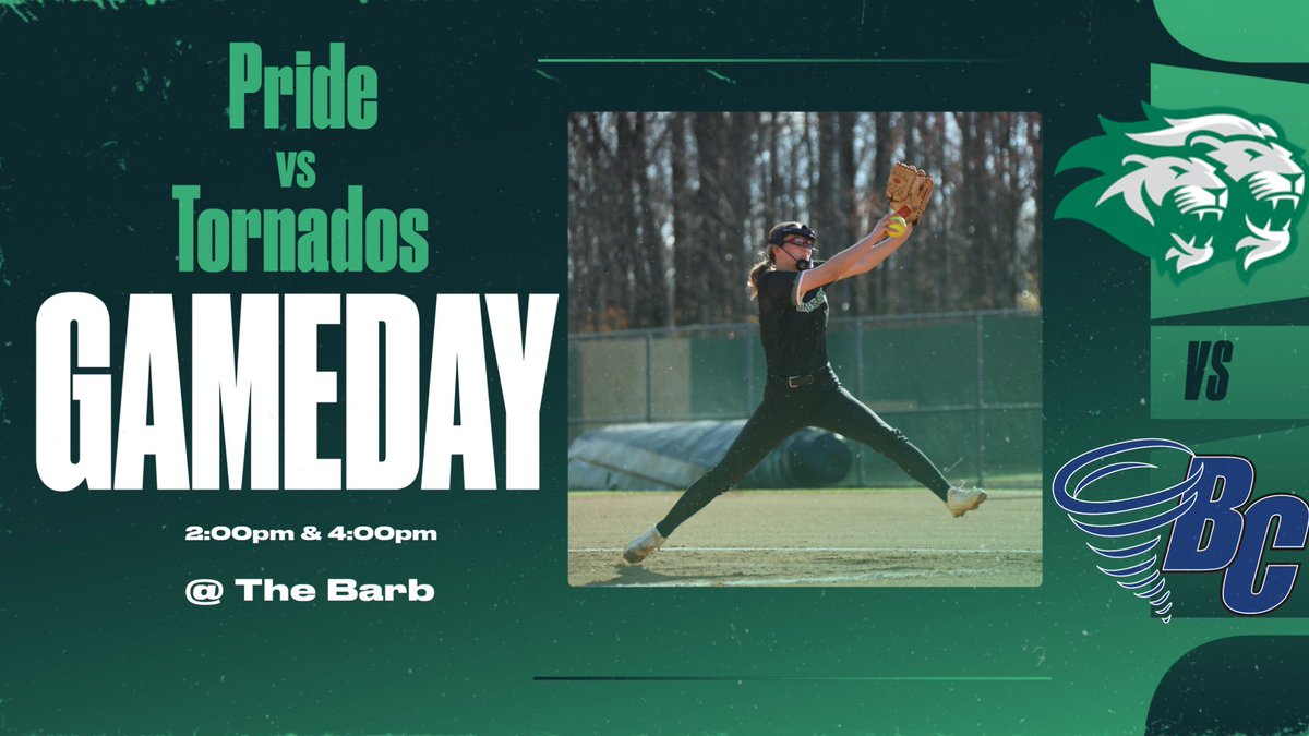 Come on out to The Barb for our last USA South regular season home doubleheader vs the Tornados of Brevard College. Game times are at 2pm & 4pm #ROAR🦁