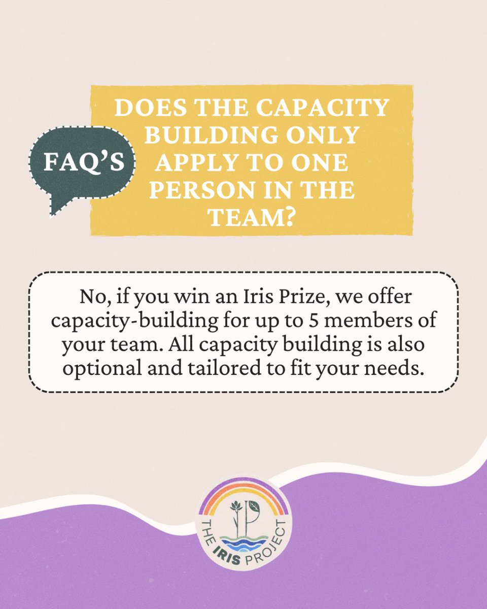 theiris_project's tweet photo. Here are your application questions answered ✅

We’re searching for locally-led, creative, and game-changing projects and ideas that embody the principle of protecting and restoring nature, led by passionate young people.

APPLY NOW 👉 https://t.co/i0JufvOcfX https://t.co/fIqaITOpy3