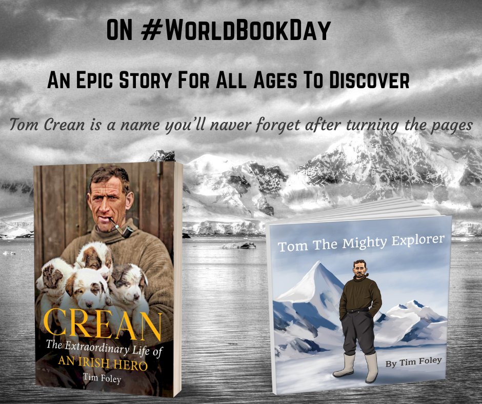 Two recommendations on the day after #WorldBookDay 
After reading, many might perceive that #TomCrean's incredible story was a work of fiction but they'd be wrong 
#books