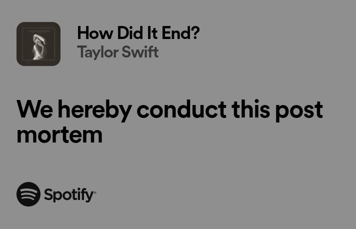 💌|| el final de 'so long, london' se conecta con el inicio de 'how did it end?' pasando de la muerte de la relación a la autopsia de la misma