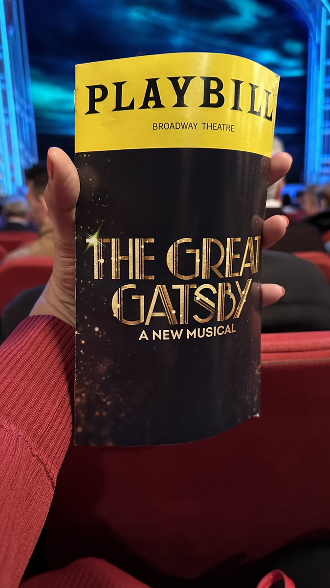 TalentedMarshay's tweet photo. The GREAT GATSBY (A New Musical) on Broadway, a must see! We truly enjoyed it! https://t.co/2NjV5RmgcW