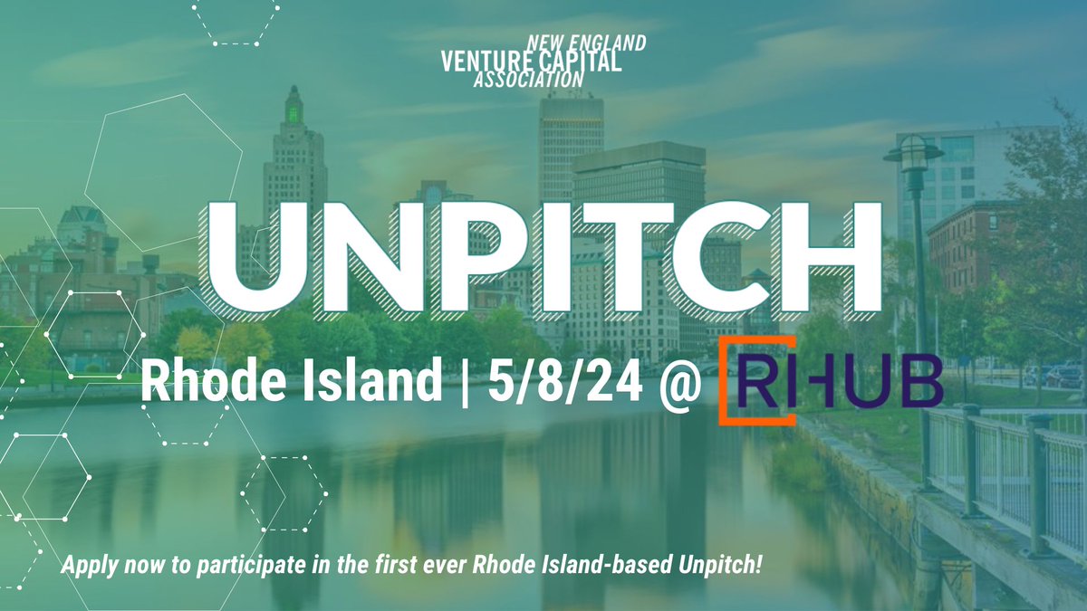 UNPITCH APPLICATION DEADLINE TODAY. No pressure chats with investors is what #Unpitch is all about. @NewEnglandVC launched the Rhode Island program this year. Early-stage entrepreneurs - don't miss this amazing opportunity! bit.ly/unpitch2024