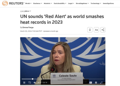 Alert: 1.5°C threshold is about to be breached

>2023 was warmest yr on record
>Global temperatures has reached 1.45°C above pre-industrial levels
>CO₂levels has doubled in the past 15 yrs

The developed countries must accept responsibility before its too late
#ClimateActionNow