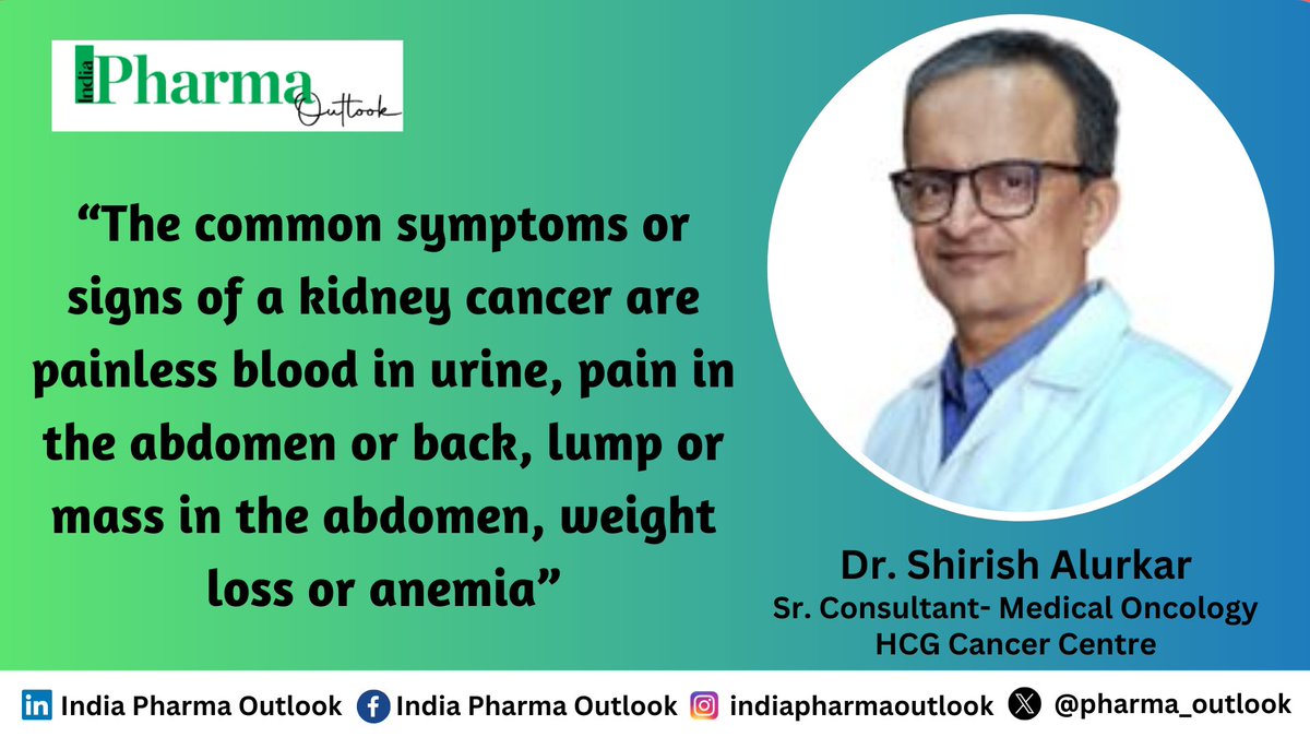 Immunotherapy and Targeted Therapies in Advanced Kidney Cancer

In a recent conversation with the India #PharmaOutlook magazine to tell about immunotherapy and targeted therapies in advanced kidney cancer.

Catch the full story here: goo.su/zqgGc