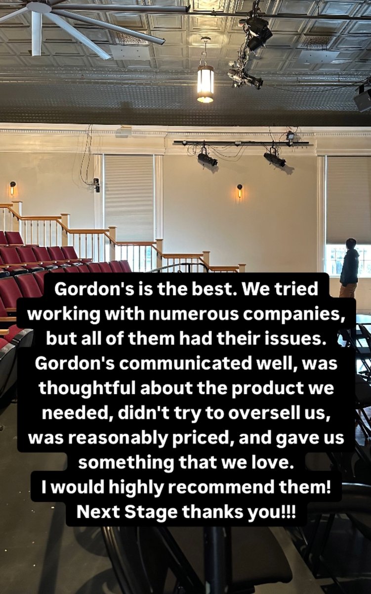 WE ARE BLUSHING OVER HERE, @NextStageArts 

Work with the best. @GordonsWD 
gordonswindowdecor.com/#consultation

#thearts #theater #vermont #supportsmallbusiness #madeinvermont #windowshades #supportthearts