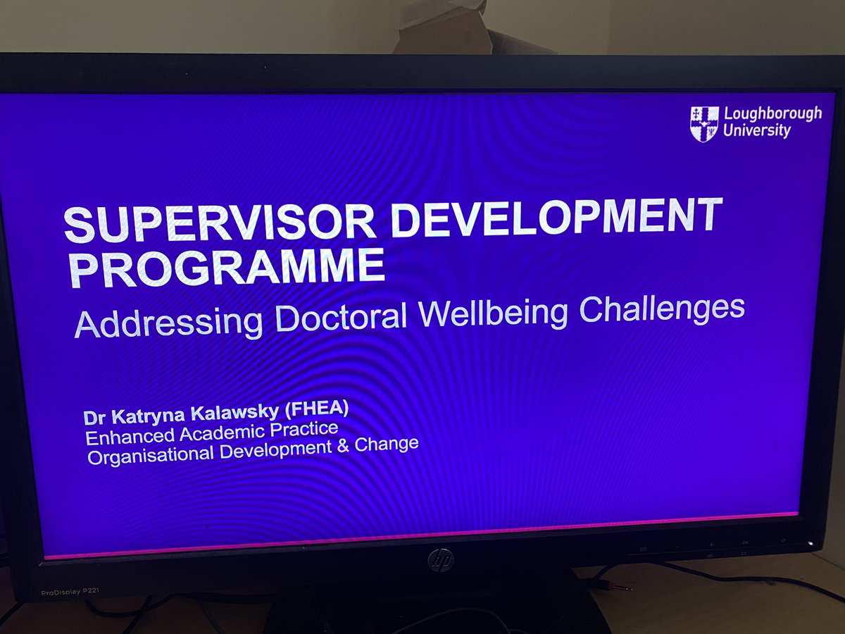All set to deliver this session of @LboroEAP @LboroDocCollege Supervisor Development Programme 🙌
