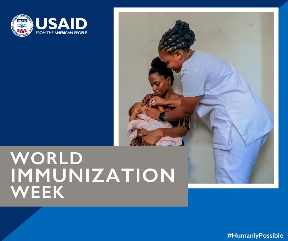 Today marks World Immunization Week! A drop of a life-saving dose. 💧 A shot at a healthy future. 💉 This #WorldImmunizationWeek, we are emphasizing that vaccines are one of humanity’s greatest achievements. #HumanlyPossible #WIW24