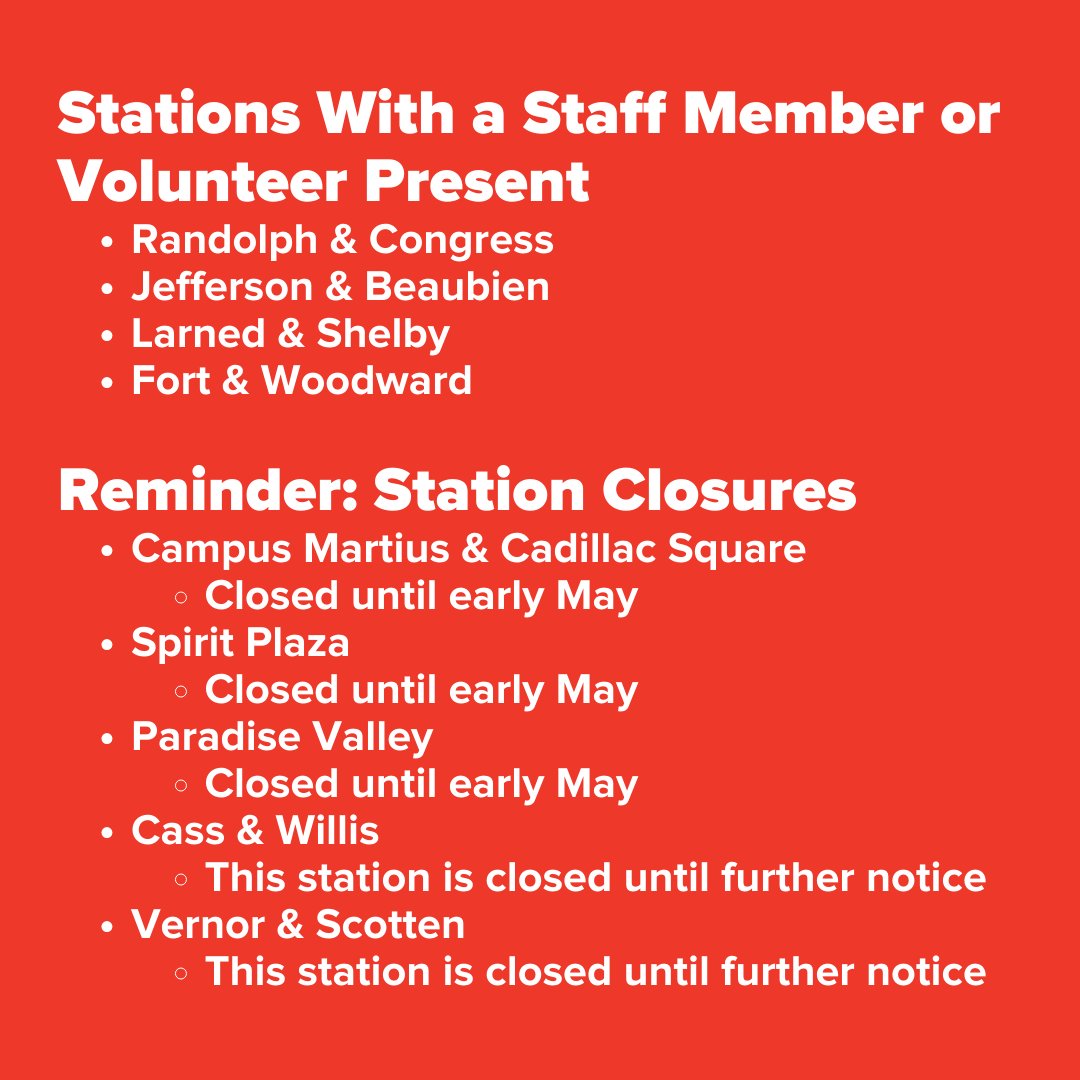 Heading to the NFL Draft? MoGo's got you covered. Swipe to see about station moves, station closures, and the NFL Draft Pass. Visit mogodetroit.org/nfl-draft/ for more!

Need help during the Draft? DM us on Facebook, Instagram, or Twitter!

#NFLDraft