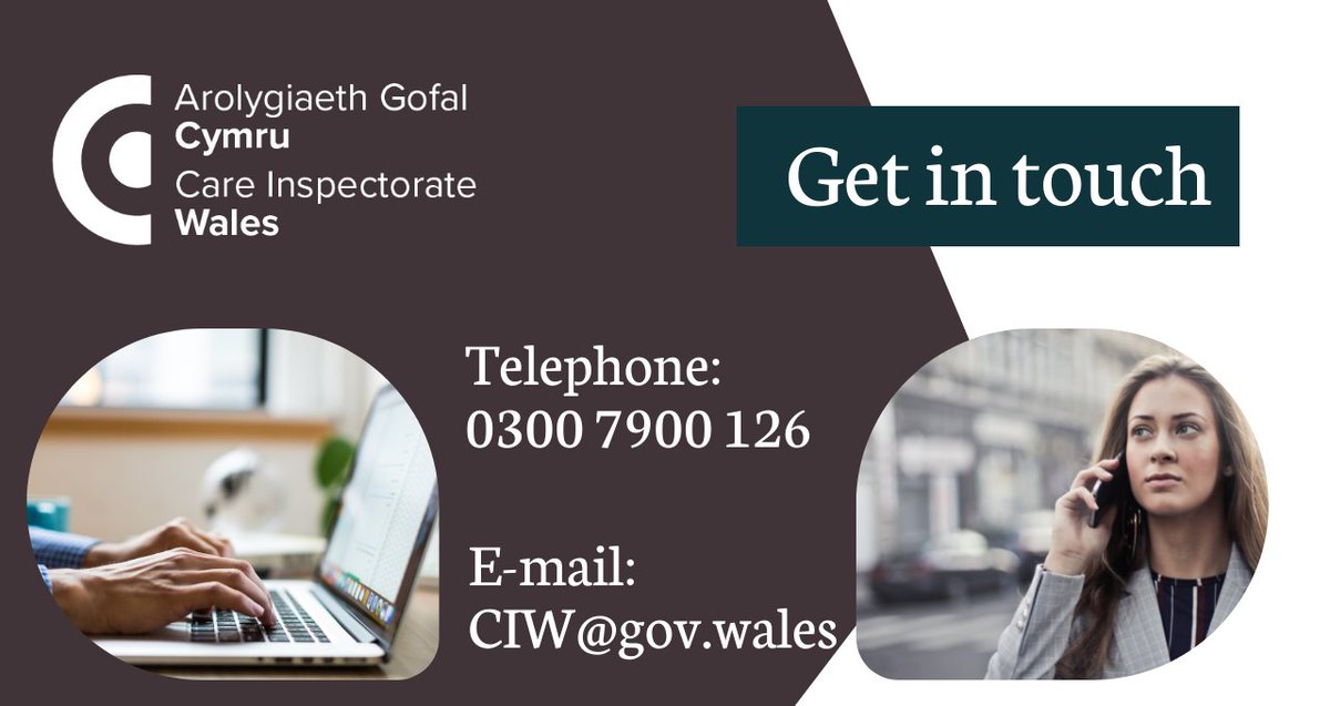 Worried about something you’ve seen while visiting friends or relatives in a care service? Did you know you can raise a concern with us in a number of ways: ☎️ 0300 7900 126 ✉️ ciw@gov.wales 💻 careinspectorate.wales/raise-a-concer…