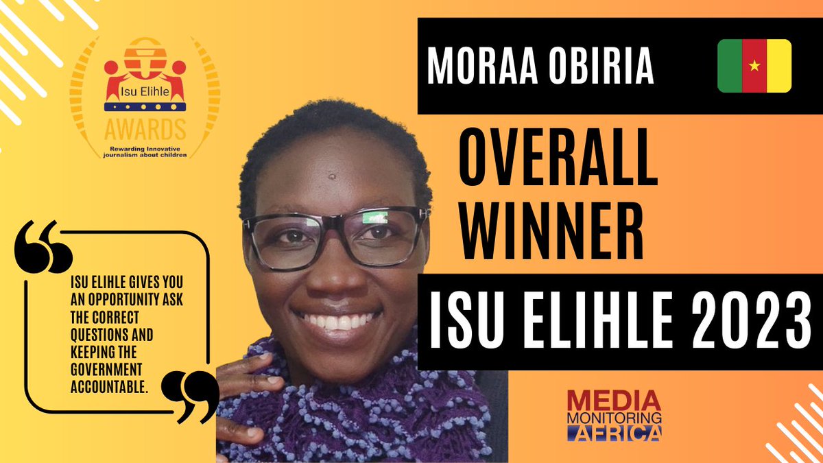 ISU ELIHLE 2024 LAUNCH: We have Moraa Obiria from Kenya who was our 2023 Isu Elihle Overall Winner. 'Isu Elihle gives you an opportunity ask the correct questions and keeping the Government accountable.' WATCH bit.ly/4d5hDIB #IsuElihle2024Launch