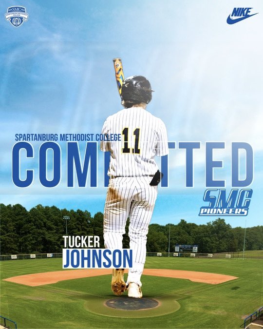 tuckerjohnson_'s tweet photo. I am blessed to announce that I will be furthering my athletic and academic career at Spartanburg Methodist College. Roll ‘Neers💙 https://t.co/k9gsEaMGSj