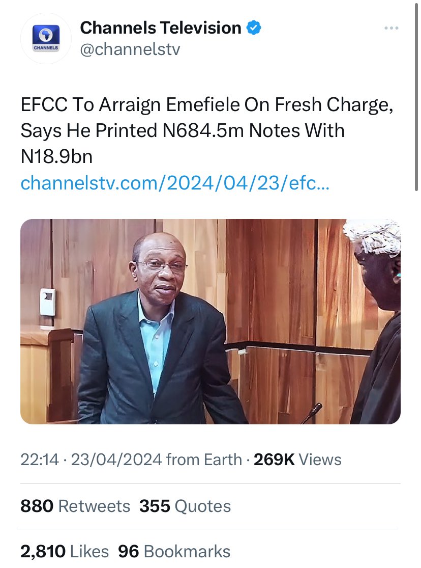 I believe in everything in Nigeria except this one. It is impossible! ⁦@officialEFCC⁩