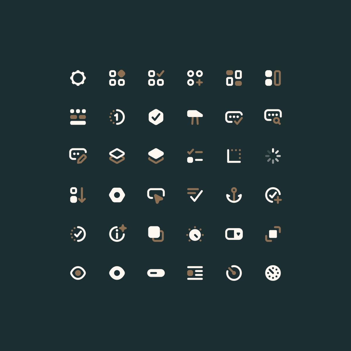 ☑️ Just completed the first 200 icons! When we reach 1000, this new icon family will be available to all those who purchased Nucleo UI or Core.