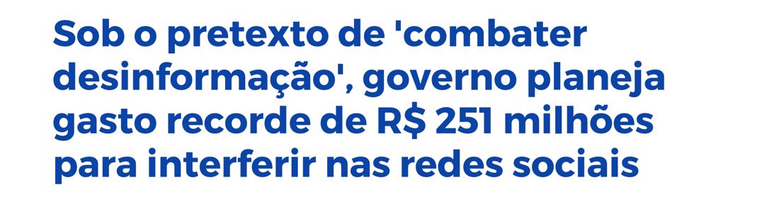 - Algum comentário de alguém sobre milícias digitais ou algo do gênero? A inércia quando se trata do outro lado expõe o método há muito tempo. Não enxerga as circunstâncias que o país vive quem não quer: