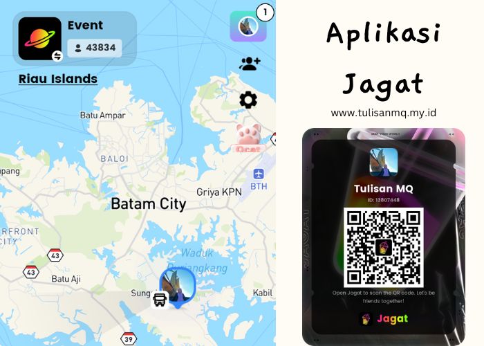 Ada yang pakai aplikasi Jagat? Ayo berteman di Jagat. Yang belum kenal aplikasi Jagat bisa baca dulu ulasan aku tentang aplikasi Shareloc dan medsos ini

tulisanmq.my.id/2024/04/pakai-…

#AplikasiJagat #UpdateBlog