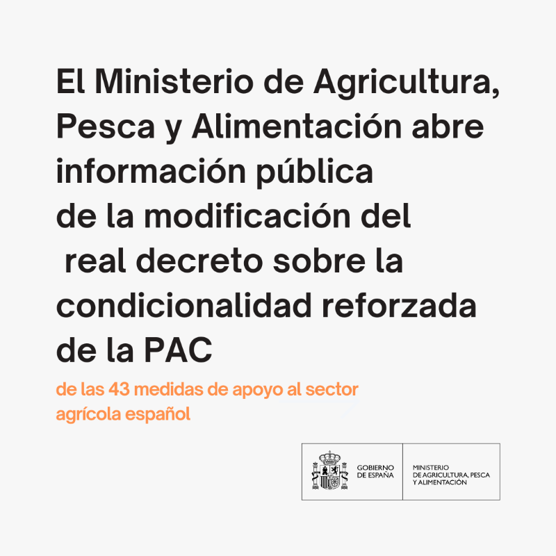 gobmapa's tweet photo. → Audiencia abierta hasta el 7 de mayo.

→ La BCAM sobre la rotación de cultivos podrá ser tenida en cuenta en la solicitud única de este año.

→ Las explotaciones iguales o inferiores a 10 ha están exentas de controles y penalizaciones de las BCAM en la campaña de este año.