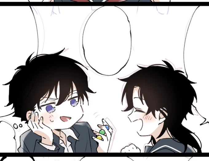 まともに描くの久しぶりすぎて髪型これで合ってるよな……?てなってる 
