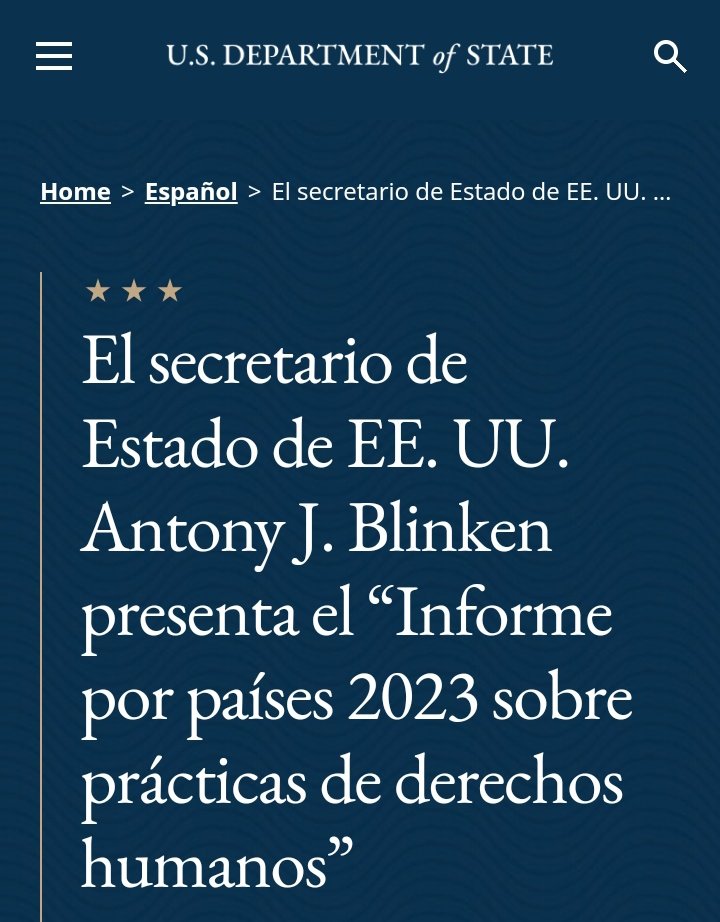 EEUU, el país que lanzó bombas nucleares, que apoyó el apartheid sudafricano, que torturó en Abu Ghraib, que tortura en Guantánamo, que ha promovido guerras, magnicidios y golpes de estado por el mundo, que financia el sionismo genocida... viene a hablarnos de Derechos Humanos!?