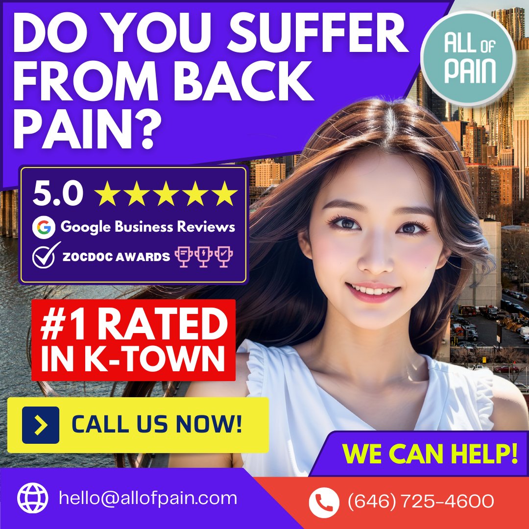 😥 Is your back pain worsening?⁠

Read more here...

l8r.it/2gba

#nyckoreatown #ktownnyc #chinatownnewyork #chinatownnyc #ニューヨーク #纽约 #紐約 #nycktown #newyorkchinatown #koreatownnyc #マンハッタン #newyorkcity #manhattan #bigapple #맨해튼 #맨하탄 #뉴욕 #뉴저지