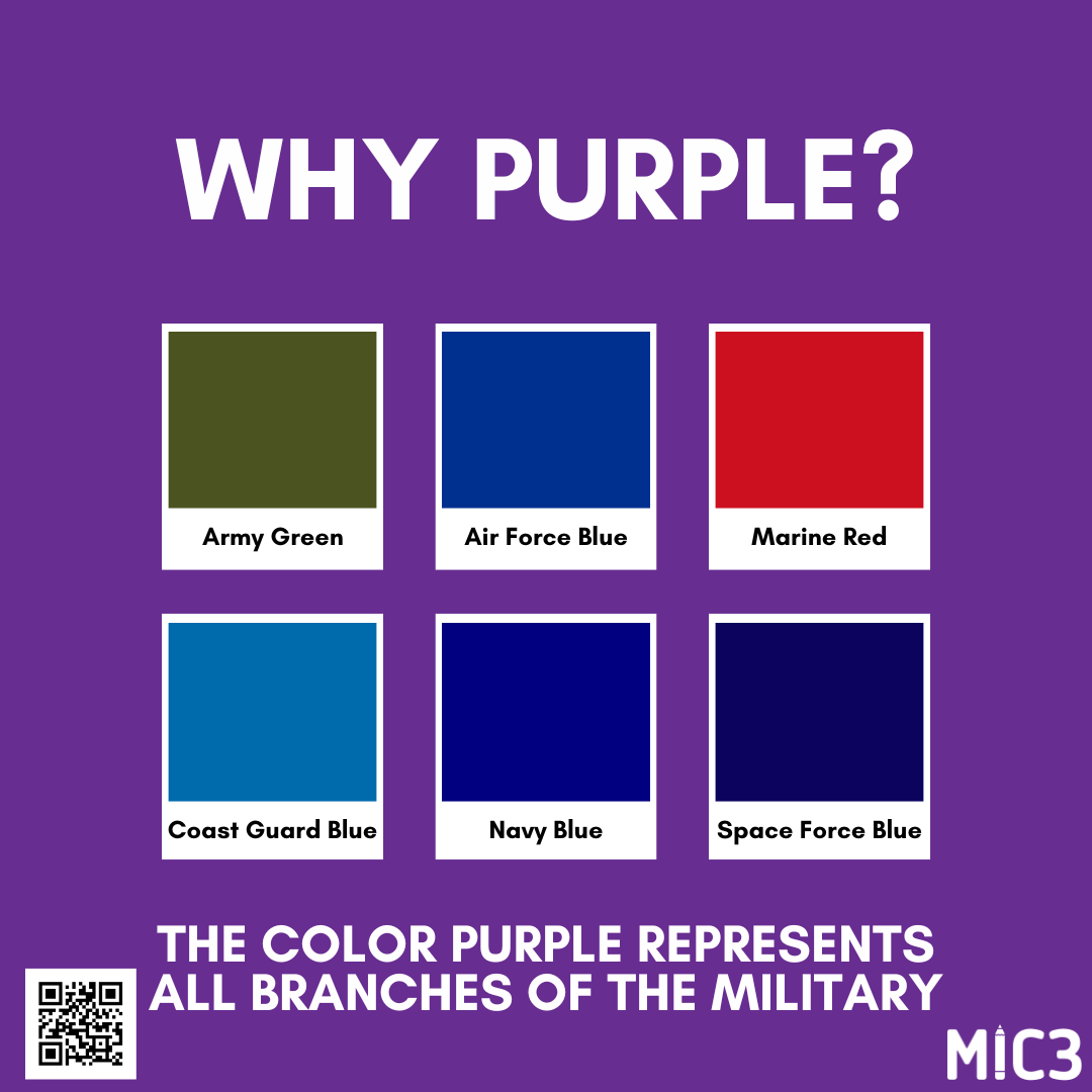This is your reminder to celebrate the unique experiences and backgrounds of military families in your community. 
 There is still time to Purple Up! for the Month of the Military Child.  Why Purple?

#MOMC #MIC3Compact