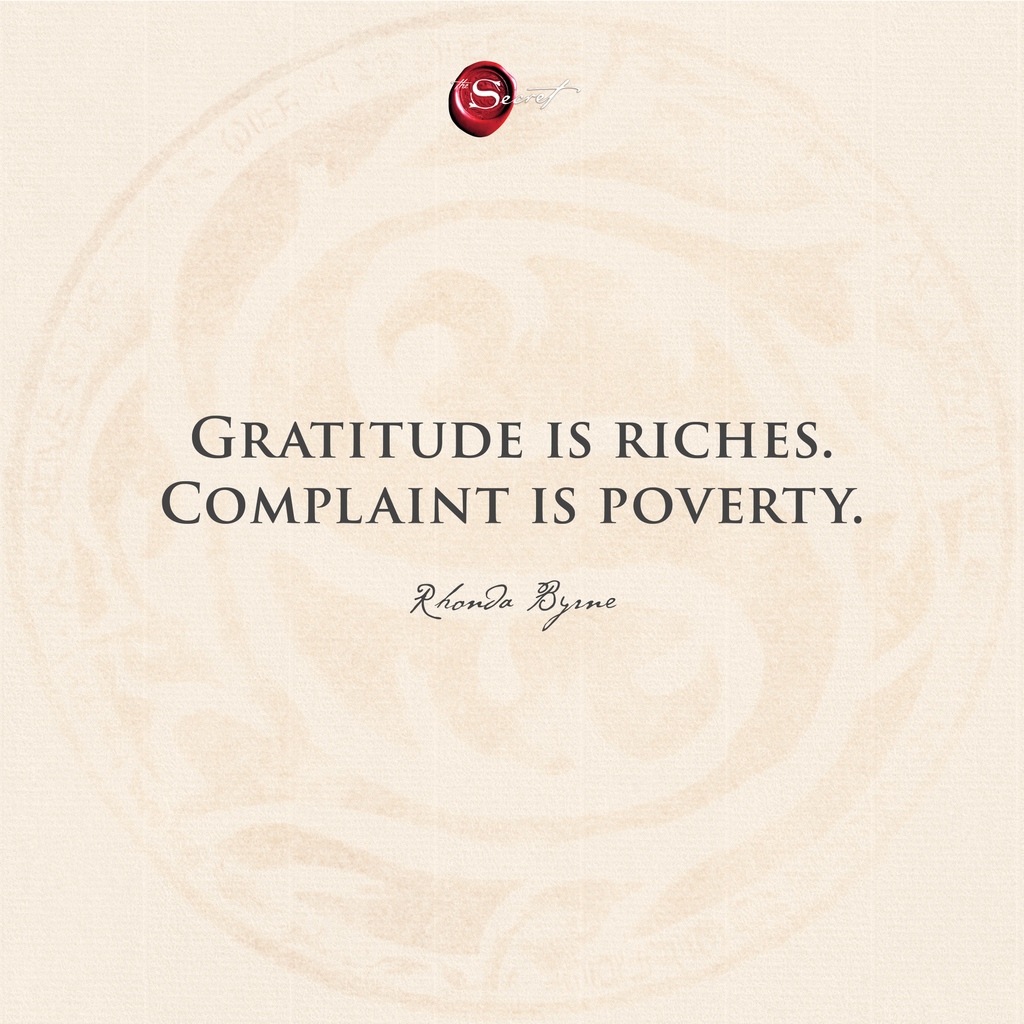 thesecret's tweet photo. Gratitude is the currency of abundance. Drop a YES to attract abundance in your life.✨ 

"Gratitude is riches. Complaint is poverty." https://t.co/aubQTs2lq4