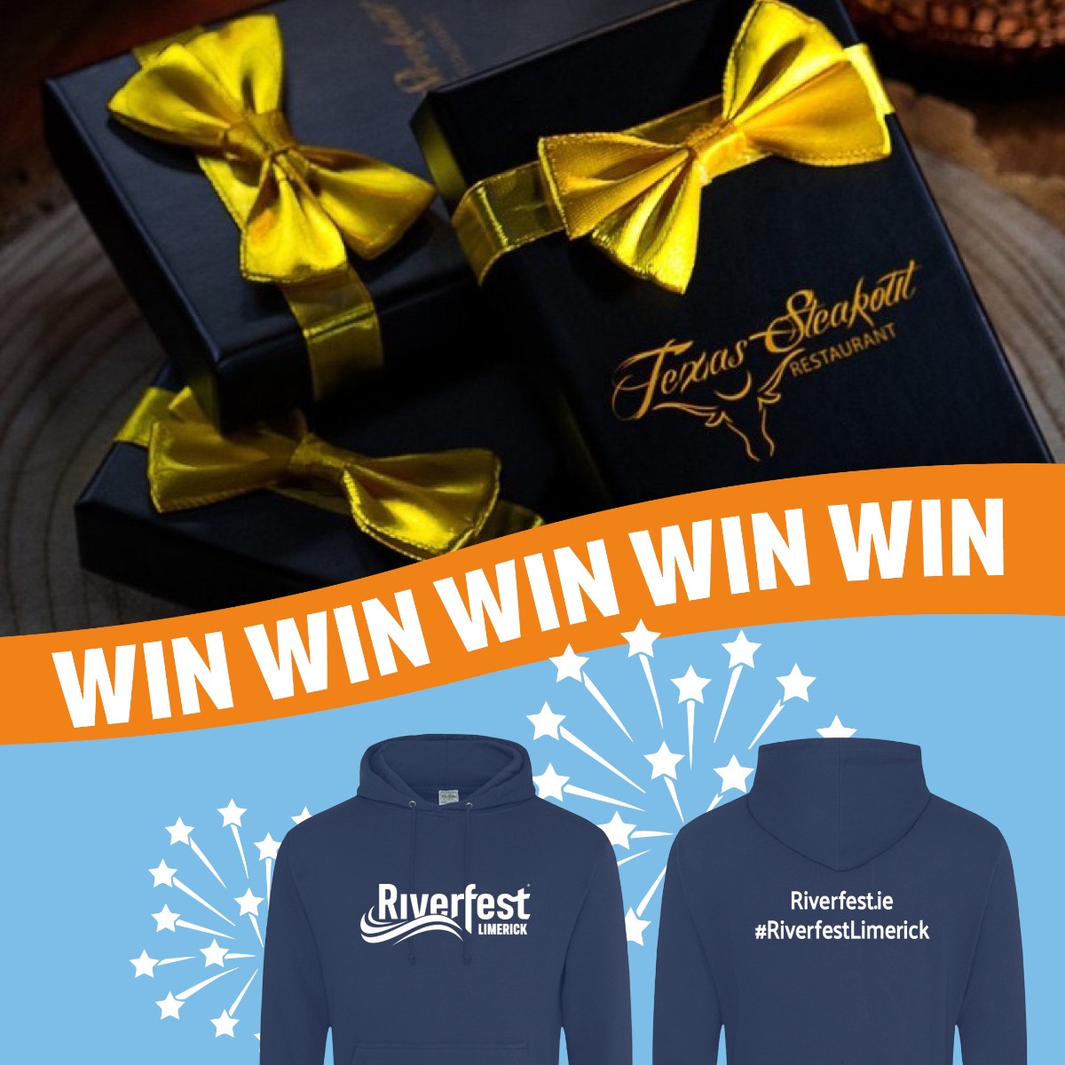 How does a sizzling steak dinner for you and your bestie sound? Win a €200 @texassteakout voucher and a custom #Riverfest hoodie! Head over to our Instagram page and follow the instructions to enter!! #RiverfestLimerick #Limerick #LimerickEdgeEmbrace