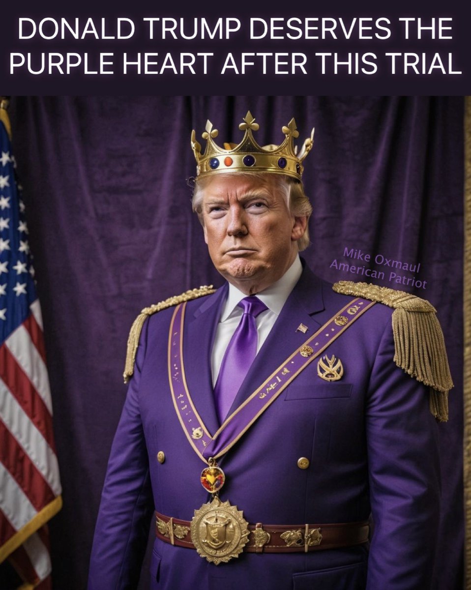 #Trump should be rewarded the #PurpleHeart  decoration awarded after this unfair trial. They keep trying two wound his credibility but u cannot take this man down.

#PurpleHeart #military #Trump2024 #Trump #trumpsupporters #army #navy #StormyDaniels #HushMoneyTrial #LetsGoBrandon