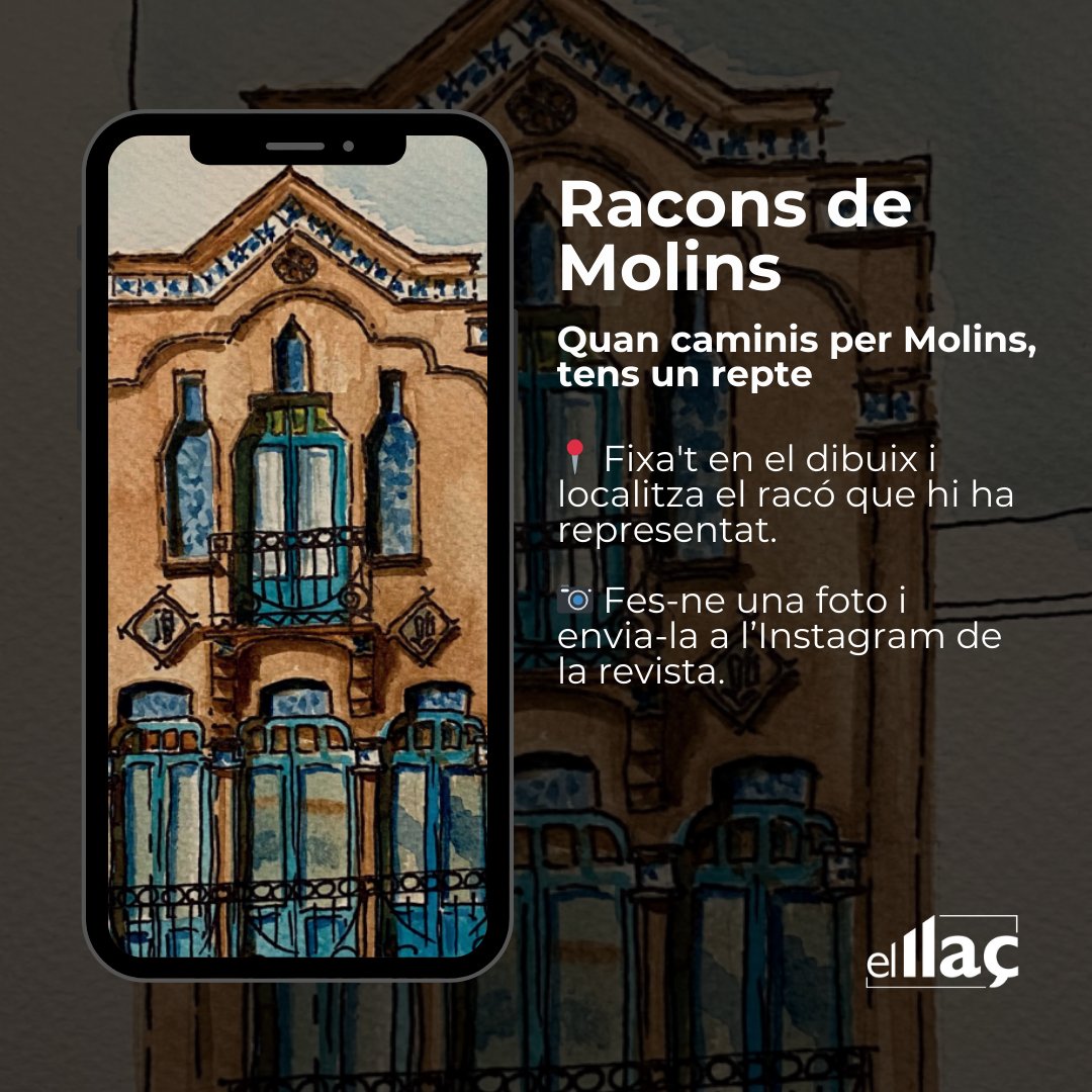 #RaconsdeMolins | El joc del llaç 🎲🎯
📍 Fixa't en el dibuix i localitza el racó que hi ha representat.
📷 Fes-ne una foto i envia-la a l’Instagram de la revista.