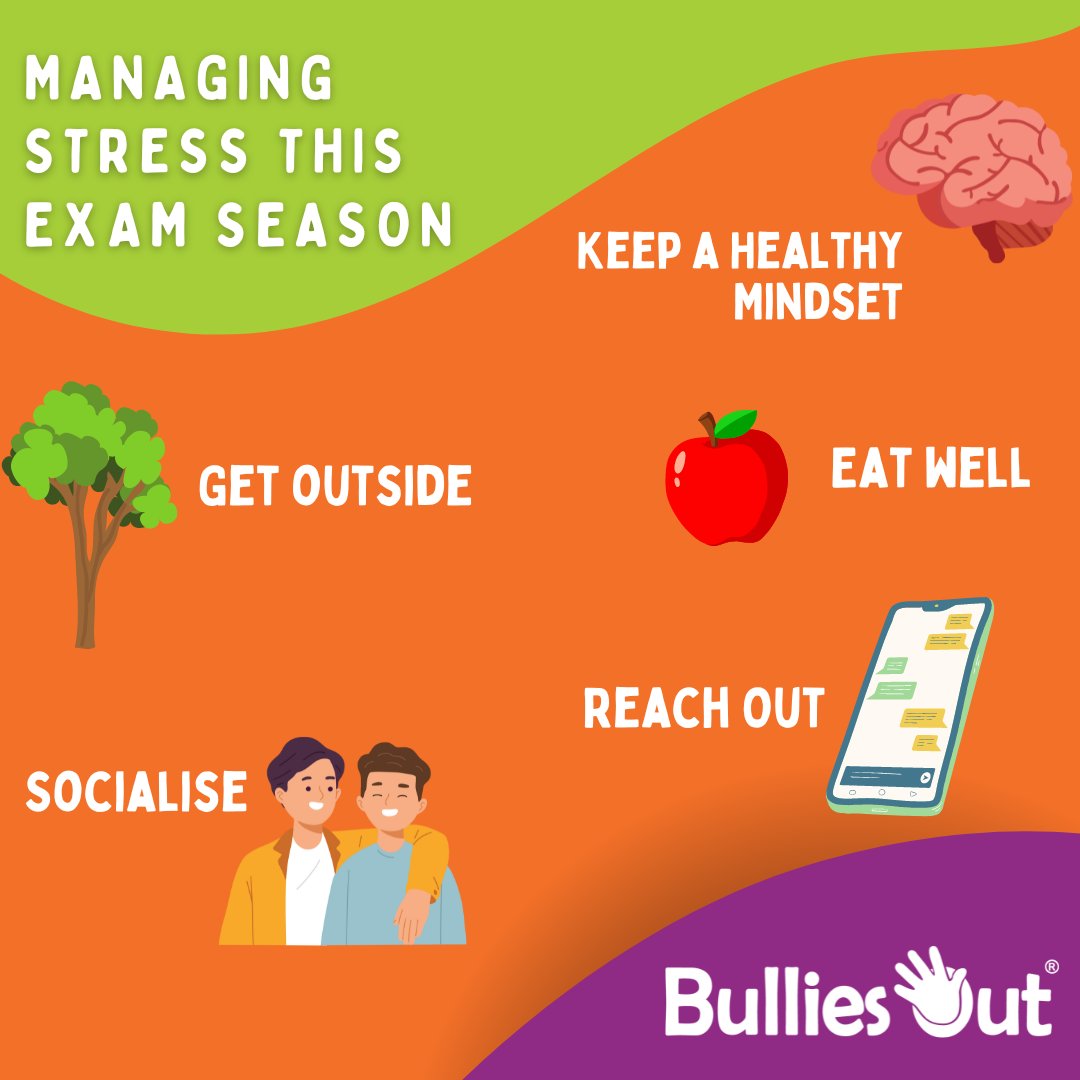 😓 Managing stress this exam season 

🔗 bulliesout.com/latest-blogs/6… 

#examseason #managingstress #wellbeing