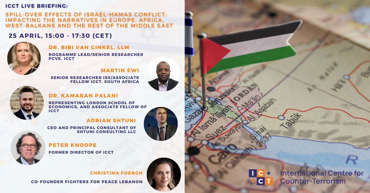 📅Register for tomorrow's Briefing discussing spill-over effects of Israel-Hamas conflict in Europe, Africa, West-Balkans and MENA! @bibivanginkel will moderate Martin Ewi, @KamaranMPalani, Christina Foerch @ffplebanon, @Shtuni & Peter Knoope. ➡️ buff.ly/448fsQb