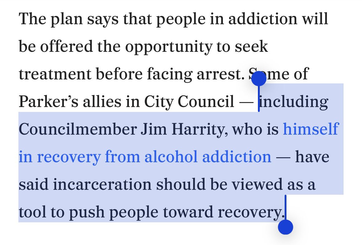 This is not just untrue, it relies on a deplorable politic that we saw unfold during the height of the state’s response to crack cocaine in Black communities. This rhetoric from electeds is deeply problematic, regardless of the recovery history of the Councilmember.