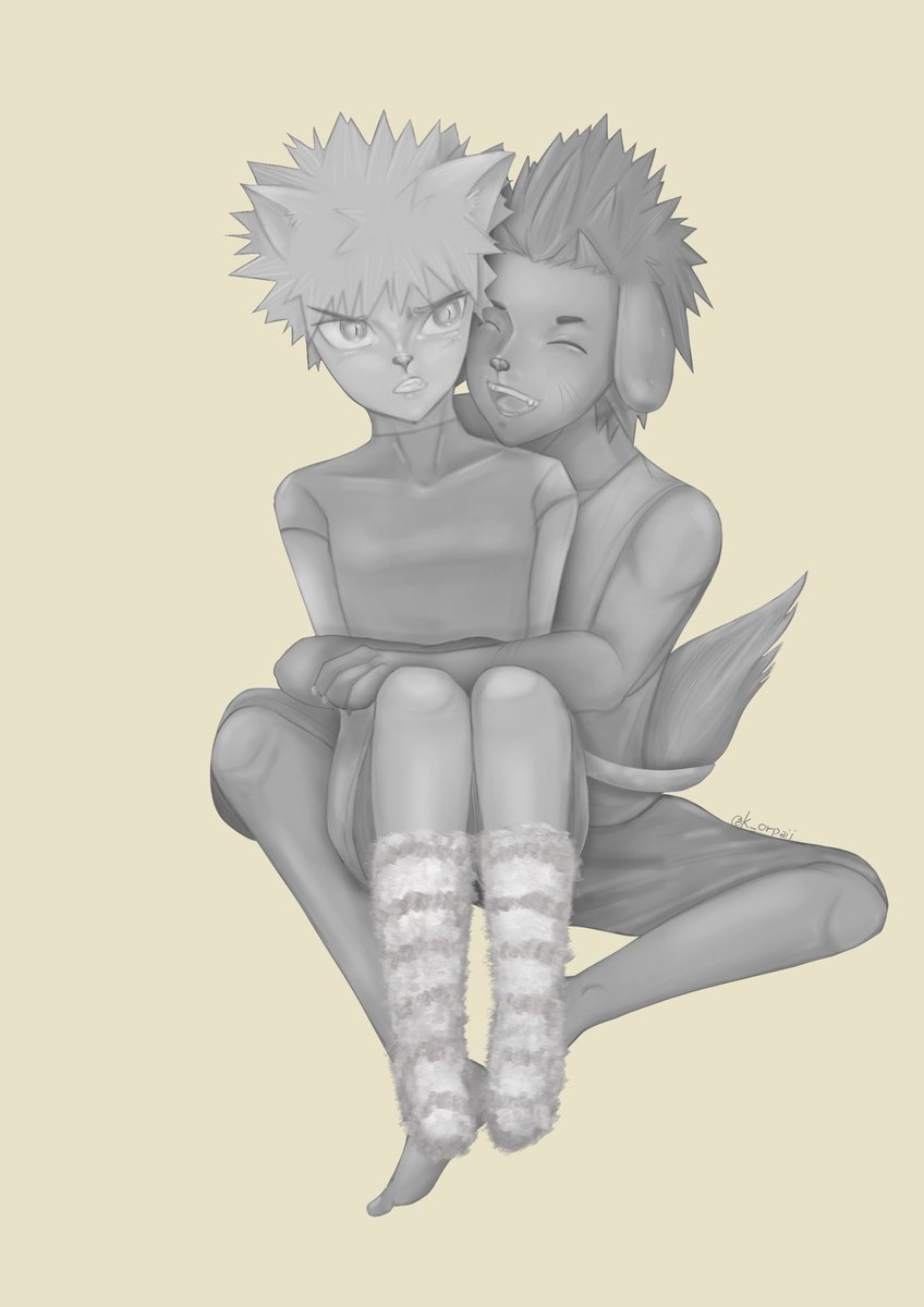 k_orpaii's tweet photo. Day7: Fluff/Fur(?)🐱🐶
#KRBKWeek24 #kiribaku https://t.co/nbJFTHKrf8