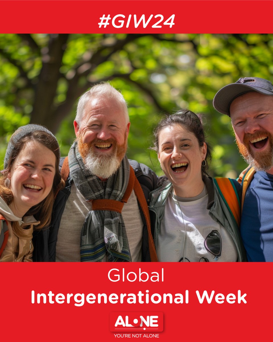 🌟 Let's celebrate the power of connection! 🤝 Relationships between generations are not only enjoyable but essential. Join us in celebrating with Global Intergenerational Week! Volunteer with us and help support older people across Ireland. 🌿 #InterGenerationalWeek #GIW24