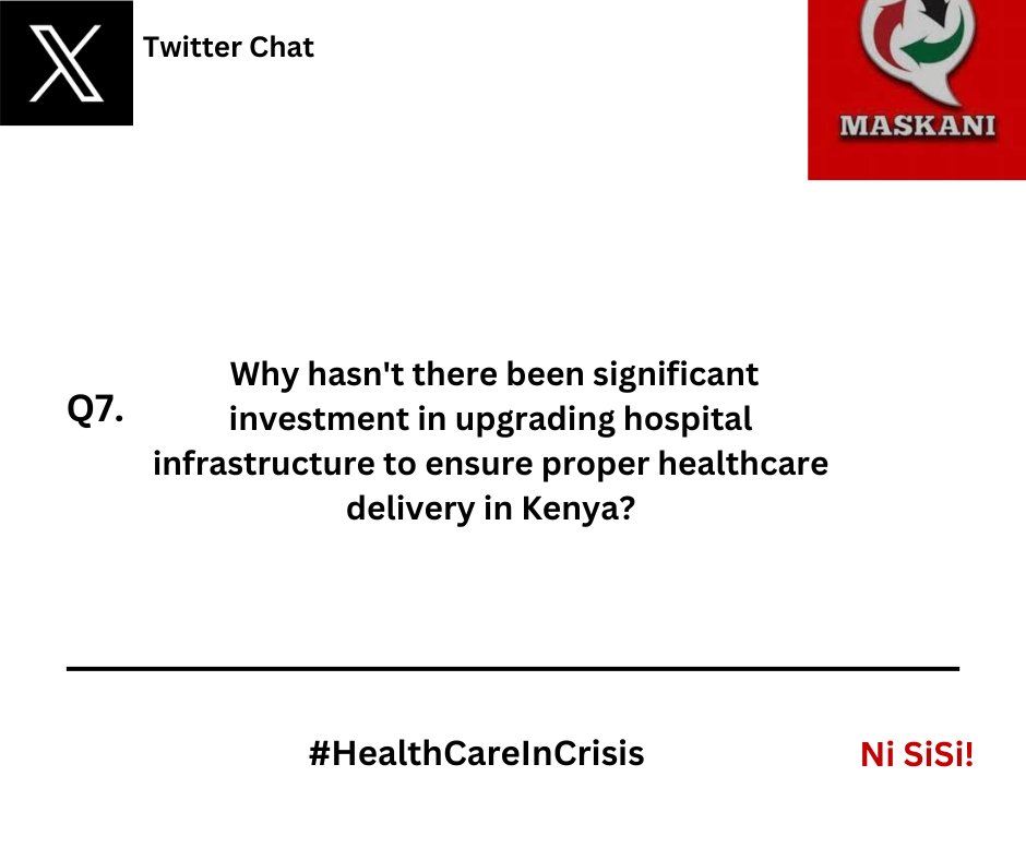 Why hasn't there been significant investment in upgrading hospital infrastructure to ensure proper healthcare delivery in Kenya?#HealthCareInCrisis